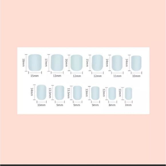 BLUE MARBLE SWIRL 💅NAILS glue on OR press on. W KIT! - Picture 8 of 14